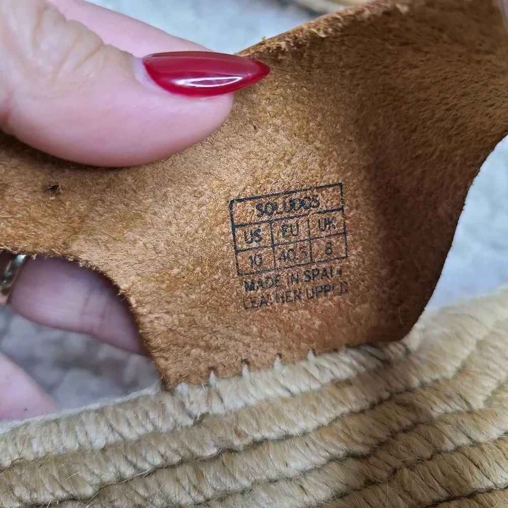 ‎Soludos Bi-Color Platform Espadrille Sandal